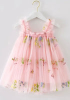 Load image into Gallery viewer, Arabella Garden Floral Tulle Birthday Dress - Pink - Fox Baby &amp; Co
