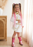 Load image into Gallery viewer, Kids Girls kpop Style Demon Hunter Rumi Mira Costume Skirt &amp; Top 2 Piece Set - Fox Baby &amp; Co

