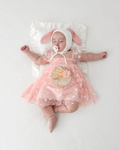 Baby Girl Easter Bunny Tulle Dress - Pink - Fox Baby & Co
