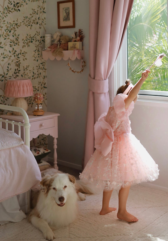 Kids girl Harper Butterfly Sparkle Tulle Dress - Pink - Fox Baby & Co