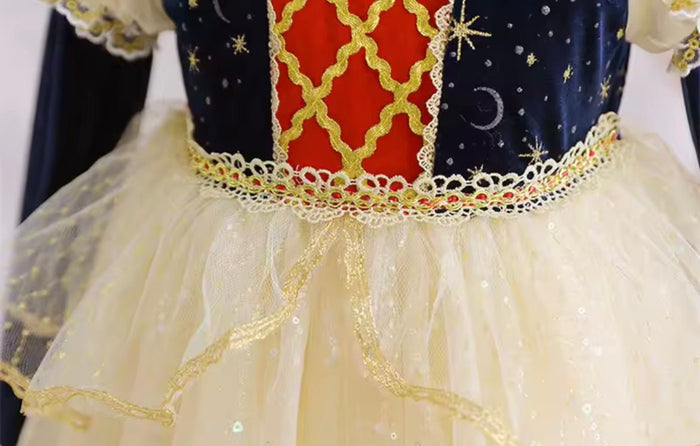Snow White Princess Birthday Long Sleeve Party Dress Costume - Fox Baby & Co