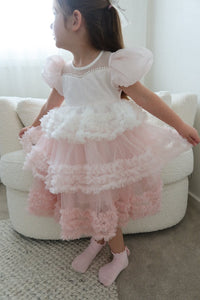Kid little girl Fairytale Birthday Tulle Dress - Pink - Fox Baby & Co