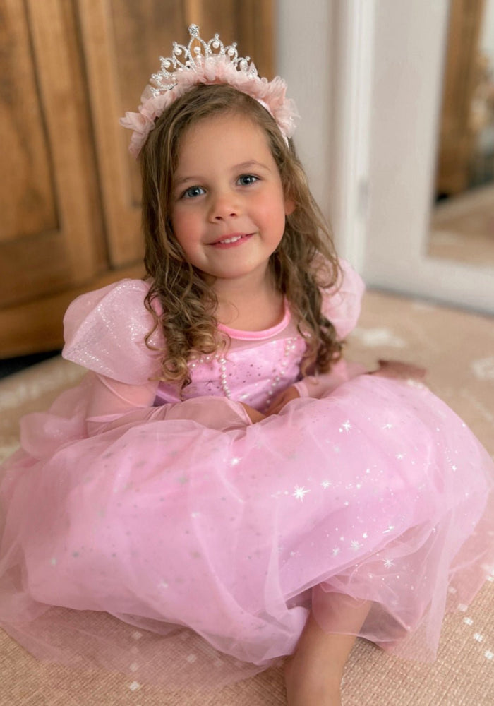 Pink Wonderland Princess Birthday Long Sleeve Party Dress Costume - Fox Baby & Co