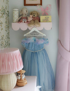 Blue Whimsical Princess Luxe Party Dress (pre order) - Fox Baby & Co
