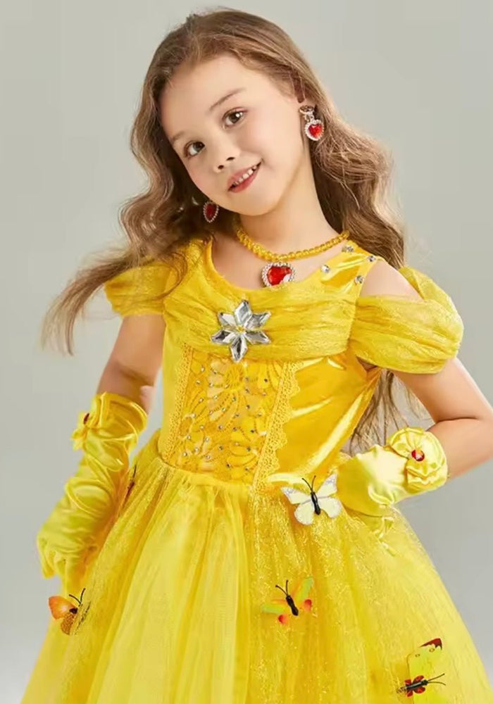 Belle Butterfly Princess Party Dress Costume - Fox Baby & Co