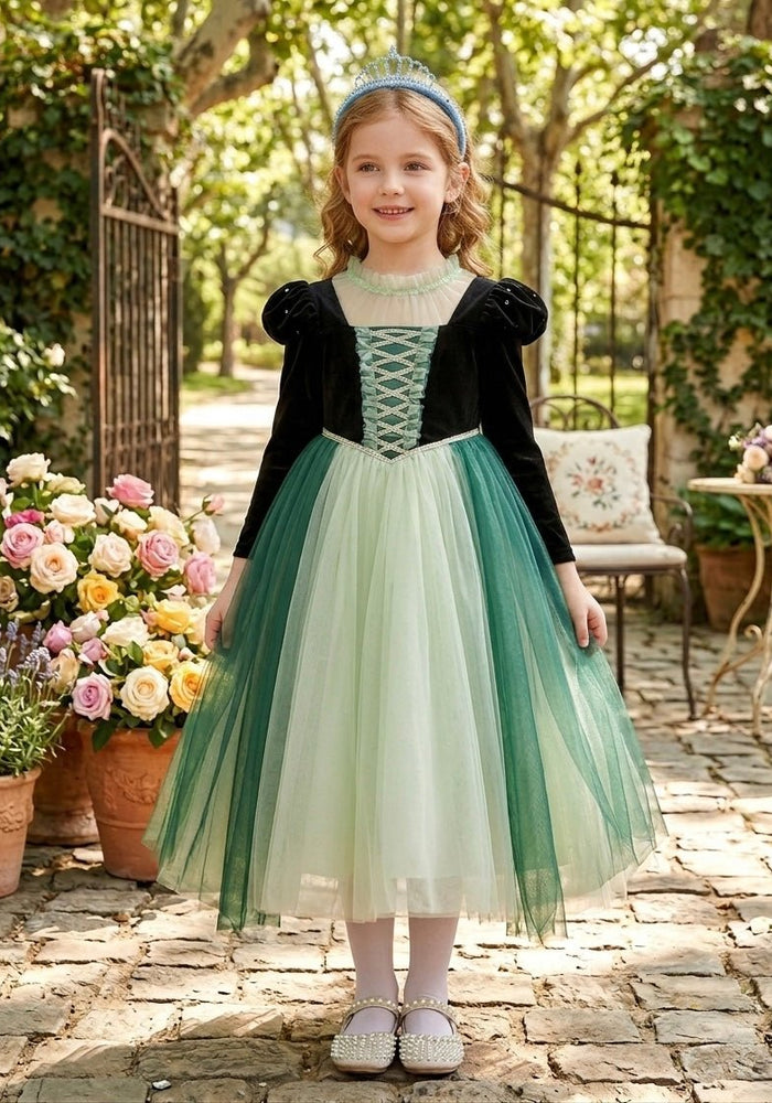 Anna Princess Party Long Sleeve Dress Costume - Fox Baby & Co