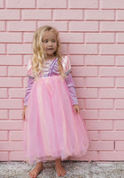 Load image into Gallery viewer, Enchanted Rapunzel Purple Princess Long Sleeve Party Dress Costume - Fox Baby &amp; Co
