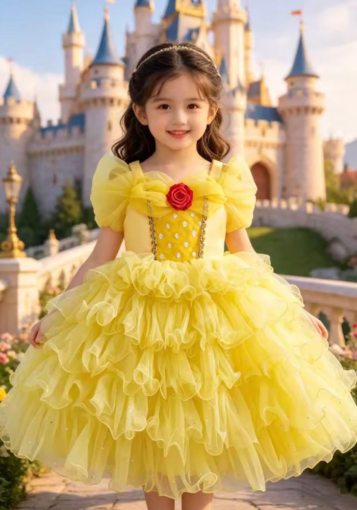 Beauty Belle Rose Princess Party Dress Costume - Fox Baby & Co