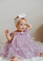 Load image into Gallery viewer, Sparkle Snow Princess Kids little Girls Tulle Dress - Purple - Fox Baby &amp; Co
