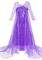 Load image into Gallery viewer, Magical Purple Elsa Sparkle Princess Party Dress - Fox Baby &amp; Co
