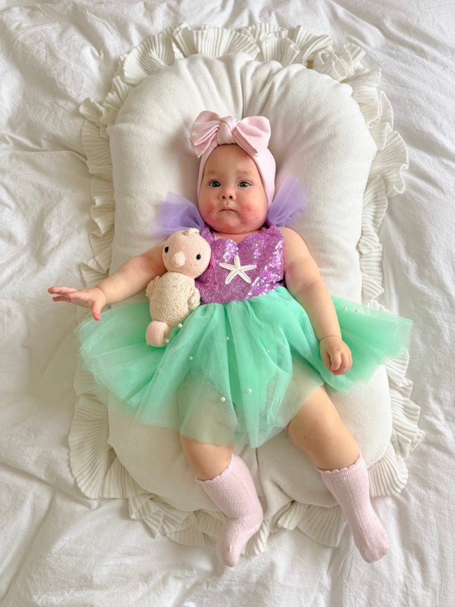 Baby Girl Ariel Mermaid Tutu Romper – Fox Baby Co