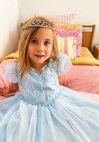 Load image into Gallery viewer, Blue Snowflake Elsa Princess Party Dress Costume - Fox Baby &amp; Co
