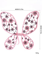 Load image into Gallery viewer, Kids little girls Floral Lace Fairy Wings - Rose/Sparkle (PRE ORDER)

