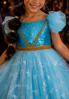 Load image into Gallery viewer, Princess Jasmine Genie Party Dress Costume

