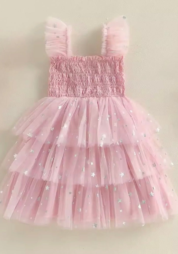 Girl My Valentine Heart Tulle Dress - Pink (pre order) - Fox Baby & Co