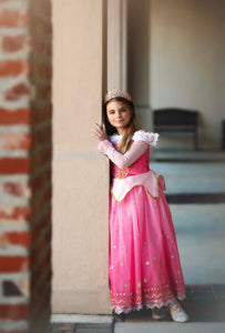Aurora Pink Princess Long Sleeve Party Dress Costume - Fox Baby & Co