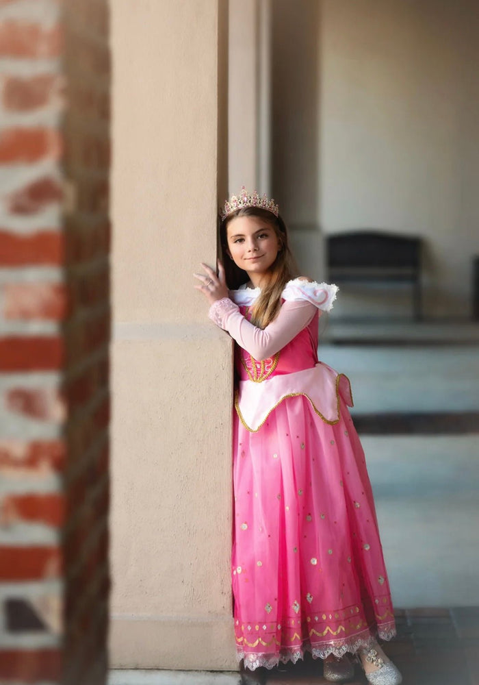 Aurora Pink Princess Long Sleeve Party Dress Costume - Fox Baby & Co