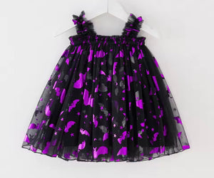 Little Girls Halloween Treat or TrickTulle Dress (pre order)
