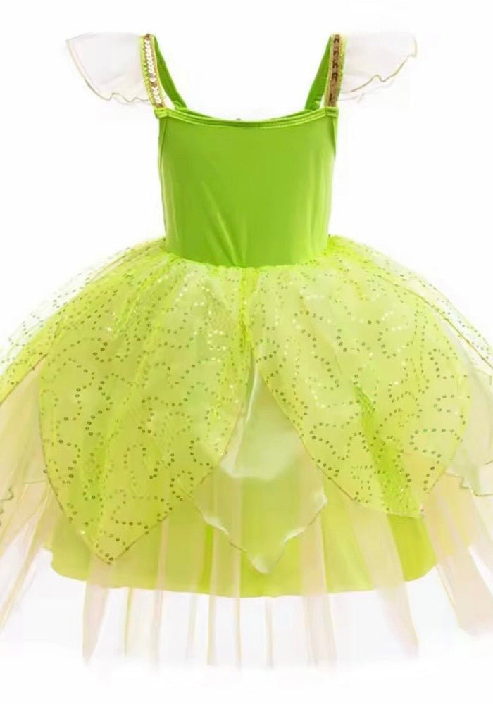 Enchanting Tinkerbell Luxe Fairy Princess Dress & matching Wings - Fox Baby & Co