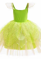 Load image into Gallery viewer, Enchanting Tinkerbell Luxe Fairy Princess Dress &amp; matching Wings - Fox Baby &amp; Co
