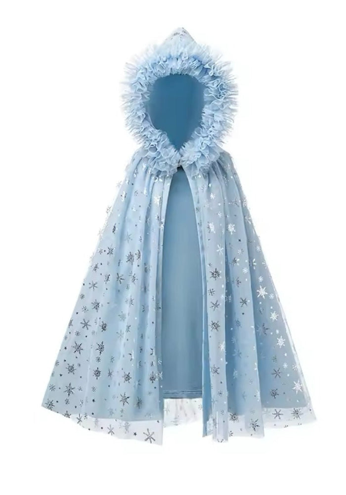 Kids little girls Snow Elsa Cosplay Cloak Cape (pre order) - Fox Baby & Co