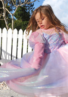Load image into Gallery viewer, Classic Mermaid Princess Birthday Long Sleeve Party Dress Costume
