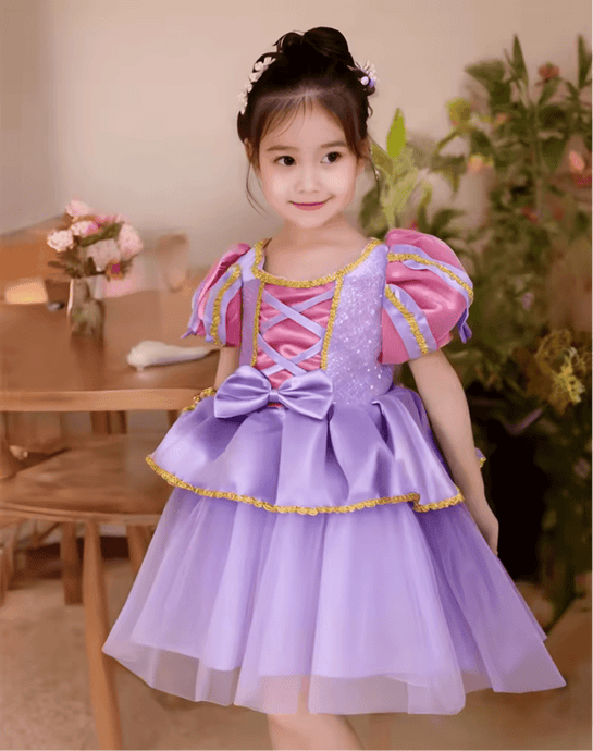 Mini Baby Rapunzel Luxe Princess Birthday Party Dress - Fox Baby & Co