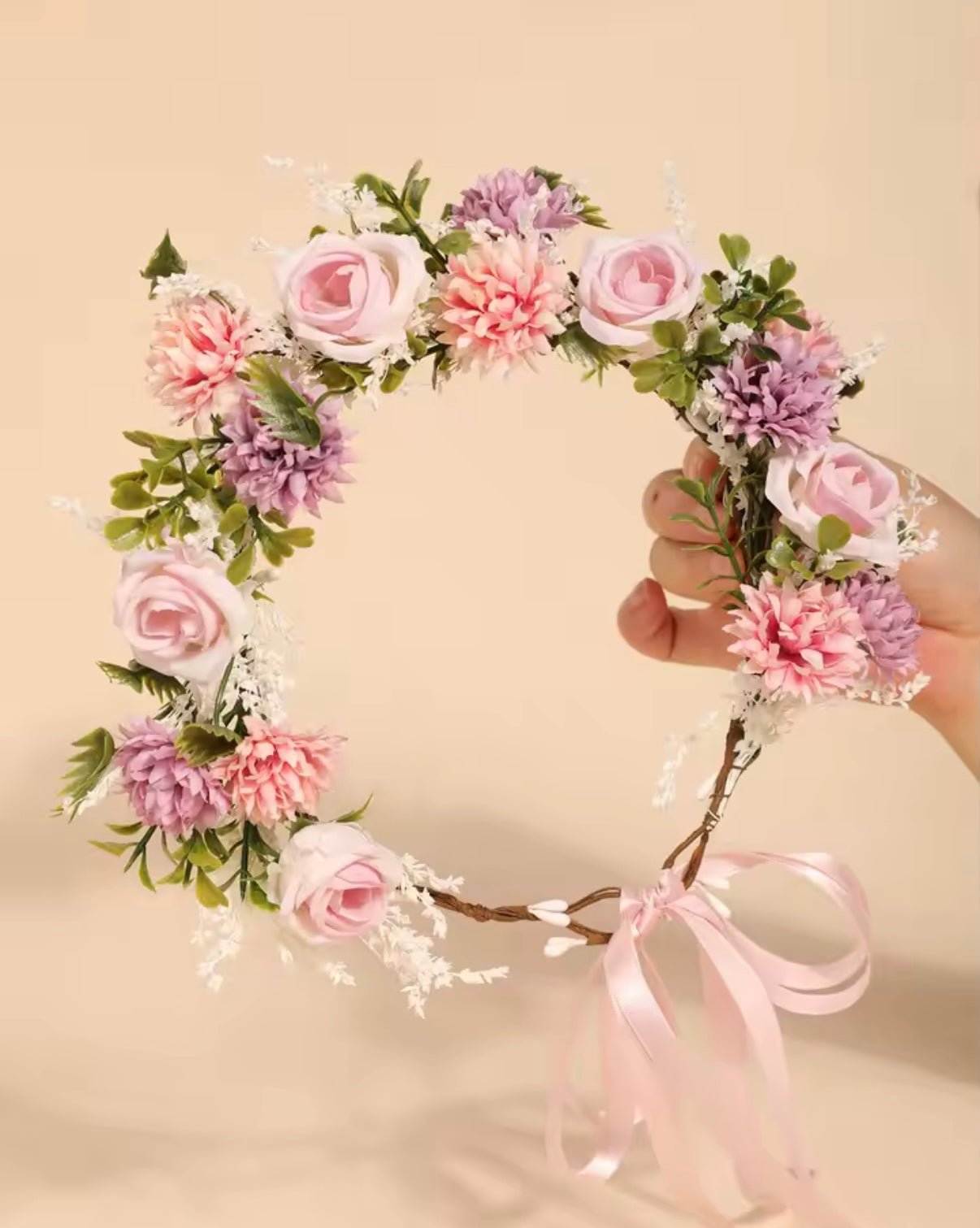 Enchanted Pink Floral Flower Crown - Fox Baby & Co