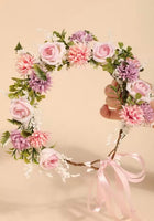 Load image into Gallery viewer, Enchanted Pink Floral Flower Crown - Fox Baby &amp; Co
