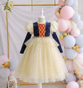 Snow White Princess Birthday Long Sleeve Party Dress Costume - Fox Baby & Co