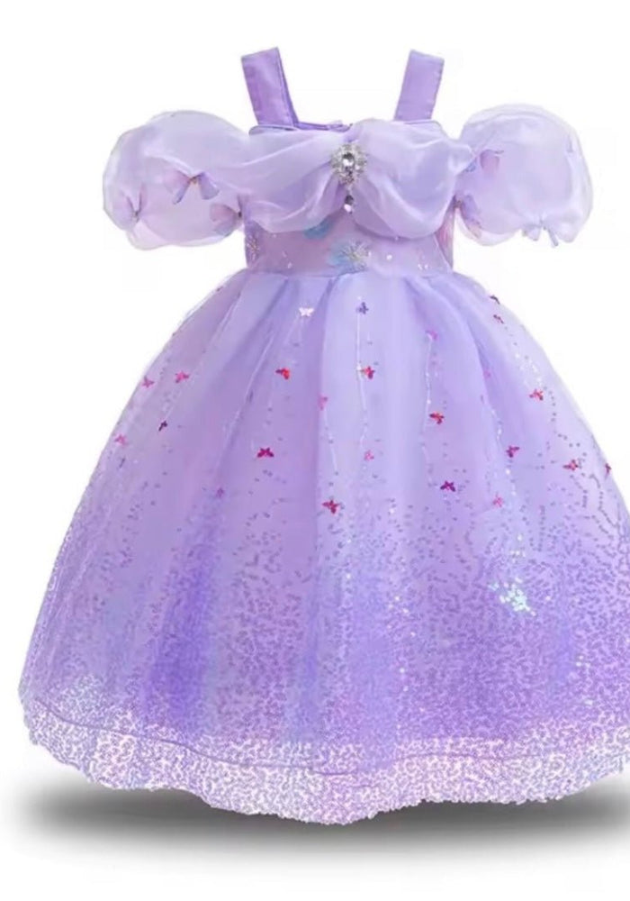 Rapunzel Butterfly Frill Princess Party Dress Costume (Limited Edition) - Fox Baby & Co