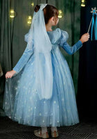 Load image into Gallery viewer, Snow Elsa Princess Birthday Long Sleeve Party Dress Costume - Fox Baby &amp; Co
