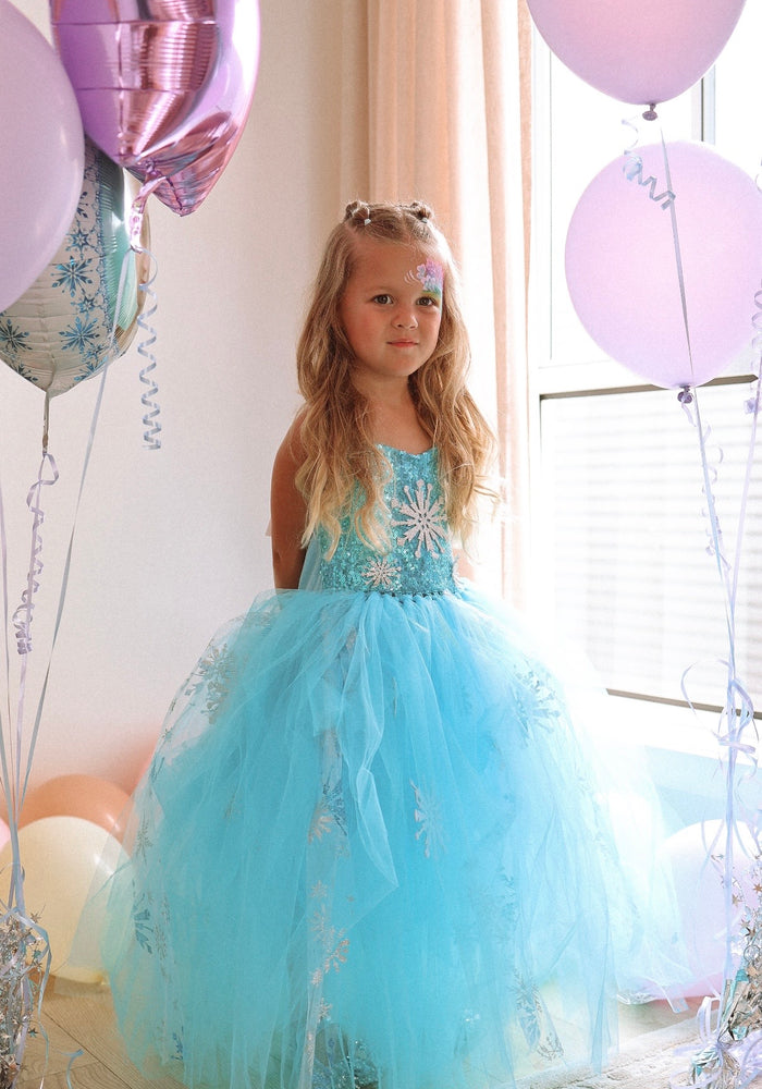 Elsa Snow Princess Tulle Tutu Dress Costume with Jewellery Set - Fox Baby & Co
