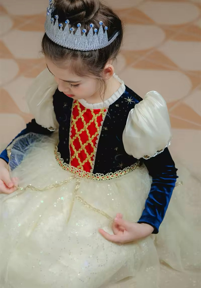 Snow White Princess Birthday Long Sleeve Party Dress Costume - Fox Baby & Co