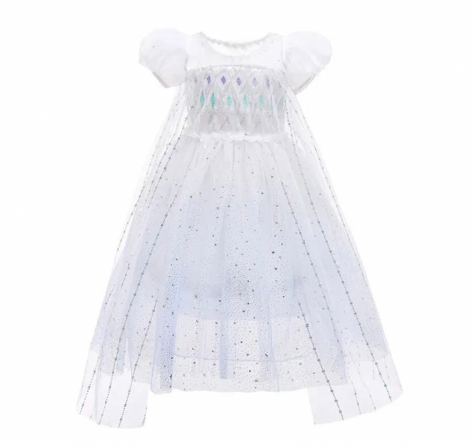 White Snow Princess Birthday Party Dress (Pre order)