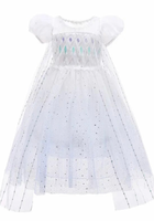 Load image into Gallery viewer, White Snow Princess Birthday Party Dress (Pre order)
