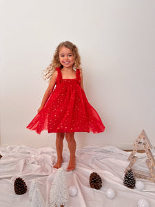 Little Girls Christmas Sparkle Tulle Dress (pre order) - Fox Baby & Co