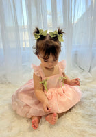 Load image into Gallery viewer, Spring Tulip Puff Frill Dress - Pink
