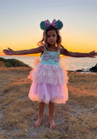 Load image into Gallery viewer, Rainbow Mermaid Luxe Princess Birthday Party Dress - Fox Baby &amp; Co
