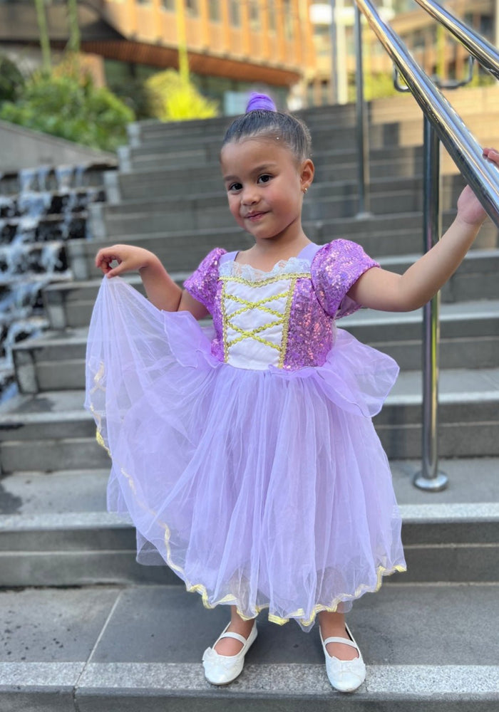 Classic Purple Princess Birthday Luxe Party Dress Costume - Fox Baby & Co