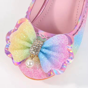 Little Girls My First High Heel Bow Princess Birthday Girl Shoe (pre order) - Fox Baby & Co