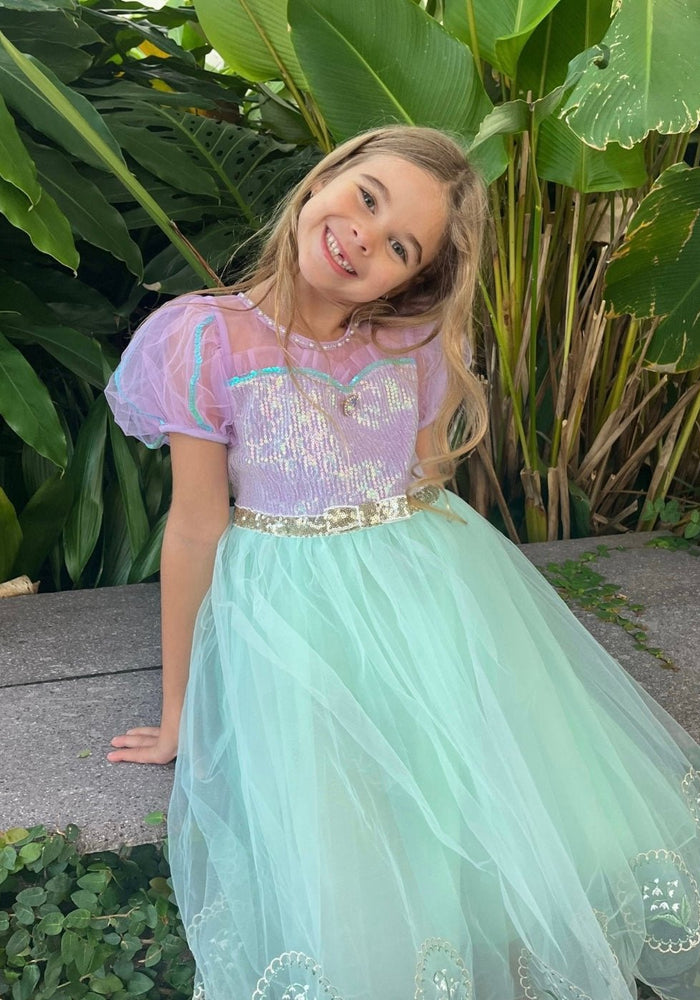 New Style Mermaid Princess Birthday Party Dress Costume - Fox Baby & Co