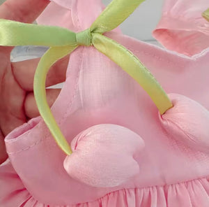 Spring Tulip Puff Frill Dress (pre order)