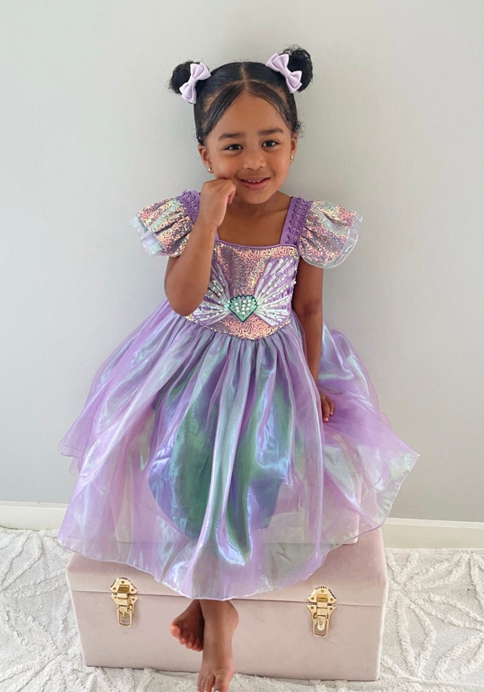 Wonderland Mermaid Princess Birthday Party Dress - Purple - Fox Baby & Co