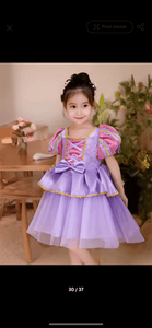 Mini Baby Rapunzel Luxe Princess Birthday Party Dress - Fox Baby & Co