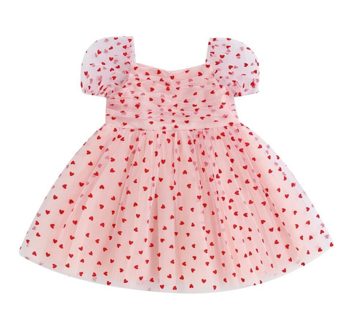 Kids girls XOXO Party Tulle Dress - Pink (pre order)