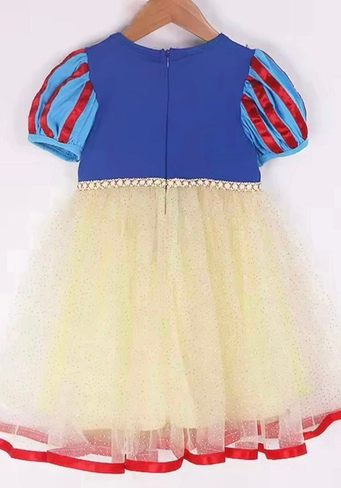 Enchanted Snow White Princess Birthday Party Dress Costume & Headband - Fox Baby & Co