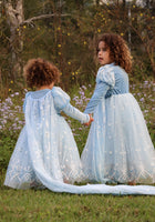 Load image into Gallery viewer, Snow Sparkle Elsa Princess Long Sleeve Dress Costume &amp; Cape - Fox Baby &amp; Co
