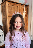Load image into Gallery viewer, Tiara Gold Birthday Crown - Pink
