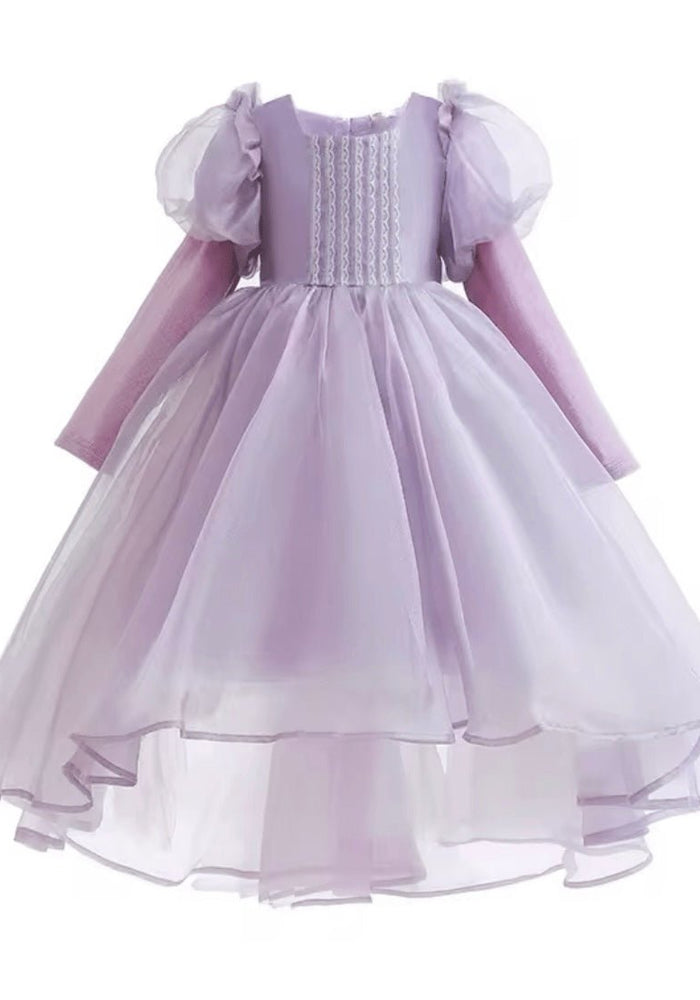 Classic Rapunzel Long Sleeve Princess Luxe Party Dress Costume (pre order) - Fox Baby & Co